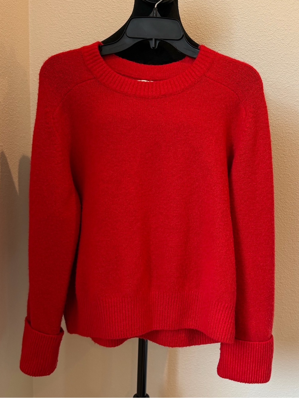 Abercrombie & Fitch Vibrant Red Crewneck Sweater